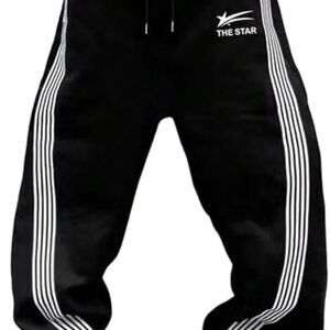 Y2K Baggy Side Stripe Sweatpants | Wide Leg Track Pants | Streetwear Lounge Fit